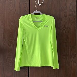 Fila neon green sport top. Size Small. Looks new.
